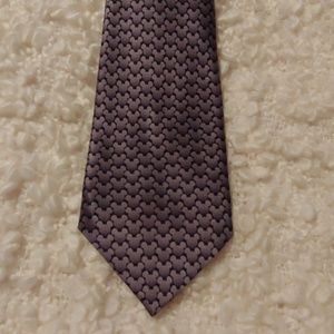 Disneyland Mickey Head Gray & Black Men's Silk Tie